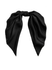 LAUREN RALPH LAUREN Chusta 454966215001 Czarny. Czarne rękawiczki Lauren Ralph Lauren, bez wzorów, z jedwabiu. Za 329.99 zł.