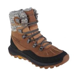 Damskie Buty Do Chodzenia Siren 4 Thermo Nubuck Zip. Brązowe trekkingi Merrell, z dzianiny, trekkingowe. Za 810.65 zł.