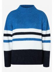 More & More Sweter w kolorze niebiesko-biało-czarnym rozmiar: 36. Białe swetry More & More, bez wzorów, z wełny, bez ramiączek. Za 105.63 zł.