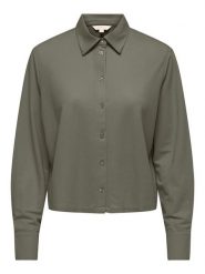ONLY Bluzka w kolorze khaki rozmiar: XS. Brązowe bluzki Only, xs, bez wzorów, bez kołnierzyka, bez ramiączek. Za 56.79 zł.