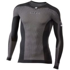 Letni podkoszulek rowerowy TS2L BT. Czarne bielizna sportowa SIXS, l, bez wzorów, ze skóry. Za 436.00 zł.