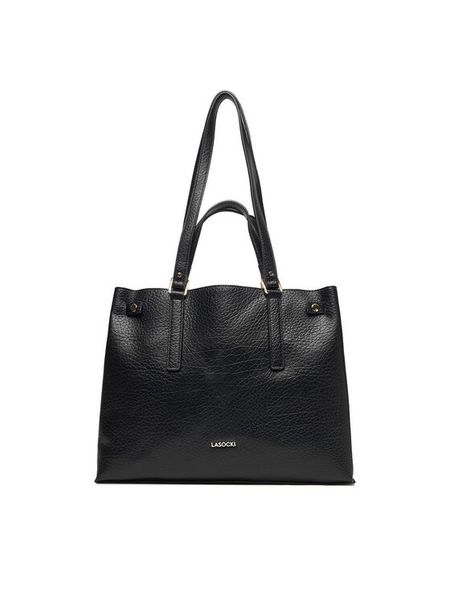 Lasocki Torebka C-LSK-X-004-08 Czarny. Czarne torebki klasyczne Lasocki, bez wzorów, z materiału, bez dodatków. Za 199.99 zł.