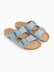 Sunbay Klapki "Trefle" w kolorze błękitnym rozmiar: 42. Niebieskie klapki Sunbay, bez wzorów, z otwartym noskiem, bez obcasa. Za 159.95 zł.