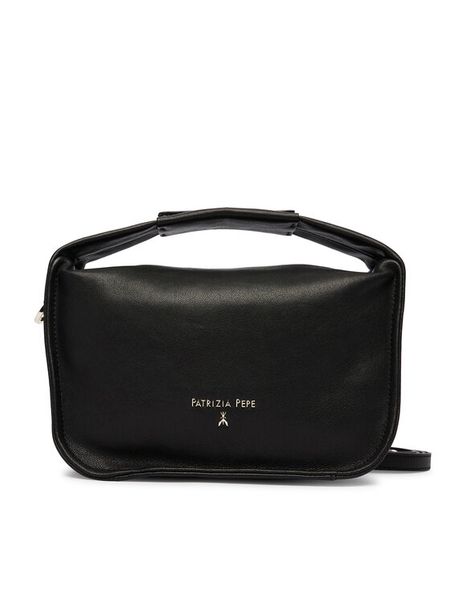 Patrizia Pepe Torebka 8B0316/L177-K103 Czarny. Czarne torebki klasyczne Patrizia Pepe, bez wzorów, ze skóry, bez dodatków. Za 1,039.00 zł.
