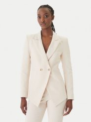 Rinascimento Marynarka CFC0128646003 Beżowy Slim Fit. Brązowe marynarki i żakiety Rinascimento, l, bez wzorów, z syntetyku. Za 779.99 zł.