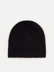 Czapka beanie - ciemnofioletowy. Fioletowe czapki Reserved, bez wzorów. Za 59.99 zł.