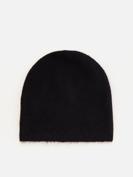 Czapka beanie - ciemnofioletowy. Fioletowe czapki Reserved, bez wzorów. Za 59.99 zł.