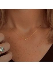 OR Carats Złoty naszyjnik z diamentami - dł. 40 cm rozmiar: onesize. Żółte naszyjniki OR Carats, z diamentem, złote. Za 956.99 zł.