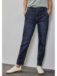 Street One Dżinsy - Mom fit - w kolorze niebieskim rozmiar: W29/L30. Niebieskie jeansy Street One, l, z aplikacjami. Za 215.71 zł.
