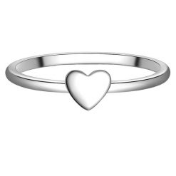 Trilani Pierscionek Serce z Srebra Sterling w srebrze Pierścionki 1 ct Damski. Szare pierścionki Trilani, srebrne. Za 159.99 zł.