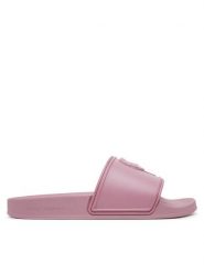 KARL LAGERFELD Klapki Kondo 2.0 KL80919M Różowy. Czerwone klapki KARL LAGERFELD, bez wzorów, z tworzywa sztucznego, bez obcasa. Za 299.99 zł.