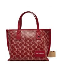 KARL LAGERFELD Torebka A1W30184 Czerwony. Czerwone torebki klasyczne KARL LAGERFELD, bez wzorów, ze skóry, bez dodatków. Za 509.99 zł.
