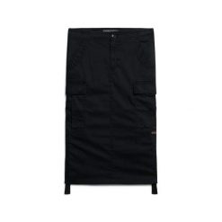 Spódnica midi cargo damska Superdry. Czarne spódnice Superdry, bez wzorów, midi. Za 349.55 zł.