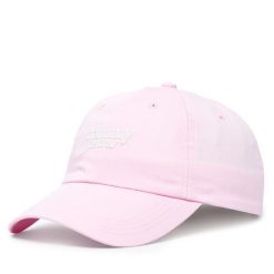 Czapka z daszkiem Tommy Jeans. Czerwone czapki Tommy Jeans, bez wzorów, z jeansu. Za 129.99 zł.