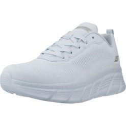 Buty SKECHERS 117385S Niebieski. Niebieskie obuwie sportowe Skechers, z materiału, bez zapięcia. Za 281.99 zł.