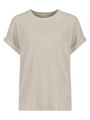 Sublevel Bluzka w kolorze beżowym rozmiar: XL. Brązowe bluzki Sublevel, xl, bez wzorów, bez kołnierzyka, bez ramiączek. Za 43.99 zł.