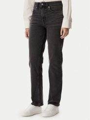 Calvin Klein Jeans Jeansy LV047F708G Czarny Straight Fit. Czarne jeansy Calvin Klein Jeans, bez wzorów. Za 409.99 zł.