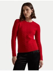 Polo Ralph Lauren Sweter 211910421026 Czerwony Slim Fit. Czerwone swetry Polo Ralph Lauren, m, bez wzorów, z wełny, bez ramiączek. Za 539.99 zł.