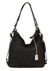Anna Morellini Skórzana torebka w kolorze czarnym - 35 x 31 x 16 cm rozmiar: onesize. Czarne torby na ramię Anna Morellini, bez wzorów, z materiału, na ramię, bez dodatków. Za 545.19 zł.