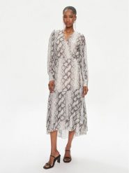 Bruuns Bazaar Sukienka codzienna Nora BBW3497 Beżowy Relaxed Fit. Brązowe sukienki Bruuns Bazaar, na co dzień, bez wzorów, z syntetyku, bez kołnierzyka, bez ramiączek, proste. Za 379.99 zł.