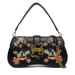 Torebka Just Cavalli. Czarne torebki klasyczne Just Cavalli, bez wzorów, bez dodatków. Za 1,039.00 zł.