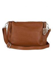 Lucca Baldi Skórzana torebka "Melfi" w kolorze jasnobrązowym - 26 x 19 x 9 cm rozmiar: onesize. Brązowe torby na ramię Lucca Baldi, bez wzorów, z materiału, na ramię, bez dodatków. Za 294.97 zł.