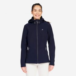 Kurtka softshell damska Tribord Sailing 900. Niebieskie swetry TRIBORD, m, bez wzorów, z polaru, bez ramiączek. Za 269.99 zł.