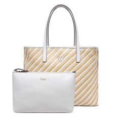 Torebka Guess. Brązowe shopper Guess, z aplikacjami, bez dodatków. Za 399.99 zł.