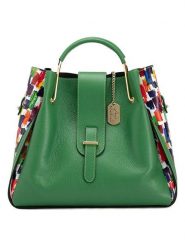 Anna Morellini Skórzana torebka "Ana" w kolorze zielonym - 38 x 32 x 13 cm rozmiar: onesize. Zielone torebki klasyczne Anna Morellini, bez wzorów, z materiału, bez dodatków. Za 347.99 zł.