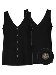 Eight2Nine Top w kolorze czarnym rozmiar: XL. Czarne topy Eight2Nine, xl, bez wzorów, bez kołnierzyka, bez ramiączek. Za 82.99 zł.