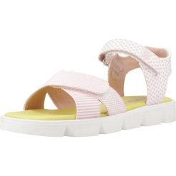 Sandały GARVALIN 242446G Rose. Czerwone sandały Garvalin, bez wzorów, z syntetyku, bez obcasa, bez zapięcia. Za 109.99 zł.