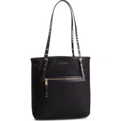 Torebka MICHAEL MICHAEL KORS - Leila 30S9LI1T3C Black. Czarne shopper MICHAEL Michael Kors, bez wzorów, z materiału, na ramię, bez dodatków. W wyprzedaży za 609.00 zł.
