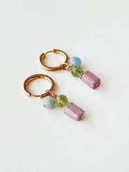 Lodie Silver Kolczyki z kamieniami szlachetnymi rozmiar: onesize. Szare kolczyki Lodie Silver, z jaspisem, ze stali. Za 127.65 zł.