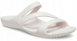 Klapki Dla Dorosłych Crocs Kadee II. Niebieskie klapki Crocs, bez wzorów, z materiału, bez obcasa. Za 119.99 zł.