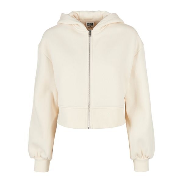 Damska krótka bluza z kapturem zapinana na zamek Urban Classics Oversized GT. Białe bluzy Urban Classics, bez wzorów, z kapturem. Za 259.00 zł.