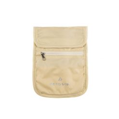Saszetka turystyczna Passport Pouch. Brązowe torby na ramię BERGSON, bez wzorów, z materiału, duże, bez dodatków. Za 47.99 zł.