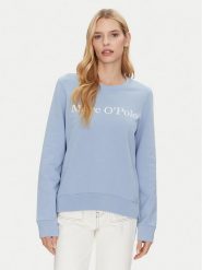 Marc O'Polo Bluza 500 4073 54055 Błękitny Regular Fit. Niebieskie bluzy Marc O'Polo, m, bez wzorów, z bawełny, bez kaptura. Za 279.99 zł.