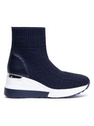 Foreverfolie Sneakersy w kolorze granatowo-białym rozmiar: 39. Niebieskie trampki Foreverfolie, bez wzorów, za kostkę, bez zapięcia. Za 132.05 zł.