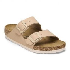 Klapki damskie Birkenstock 1027723. Klapki Birkenstock, bez wzorów, z materiału, bez obcasa. Za 474.00 zł.