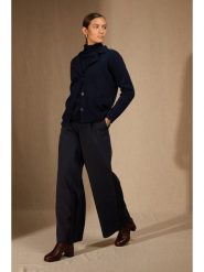 Perfect Cashmere Kaszmirowy kardigan "Nessa" w kolorze granatowym rozmiar: M. Niebieskie kardigany Perfect Cashmere, m, bez wzorów, z kaszmiru. Za 608.99 zł.