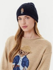 Polo Ralph Lauren Czapka 455981433002 Granatowy. Niebieskie czapki Polo Ralph Lauren, bez wzorów, z materiału. Za 399.99 zł.