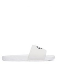 Calvin Klein Klapki Ess HW0HW02958 Biały. Białe klapki Calvin Klein, bez wzorów, z materiału, bez obcasa. Za 169.99 zł.