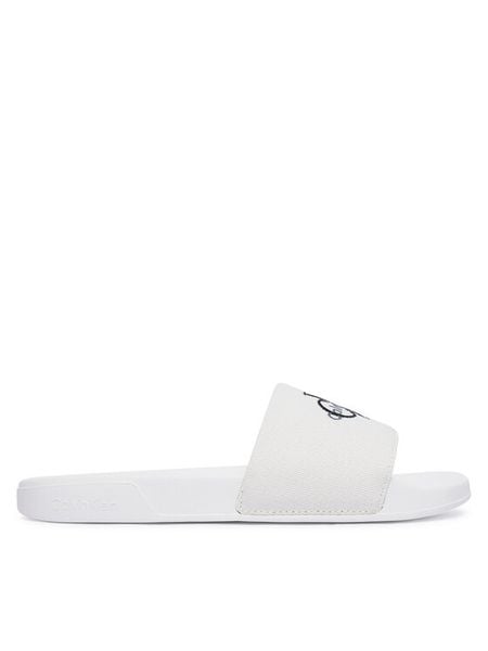 Calvin Klein Klapki Ess HW0HW02958 Biały. Białe klapki Calvin Klein, bez wzorów, z materiału, bez obcasa. Za 113.99 zł.
