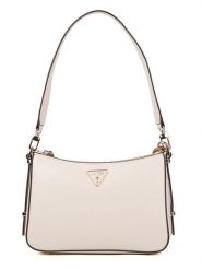 Guess Torebka w kolorze kremowym - 24,5 x 17 x 5,5 cm rozmiar: onesize. Brązowe torby na ramię Guess, z aplikacjami, z materiału, na ramię, bez dodatków. Za 435.87 zł.