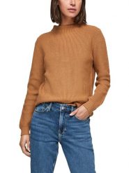 S.OLIVER RED LABEL Sweter w kolorze jasnobrązowym rozmiar: 38. Brązowe swetry s.Oliver RED LABEL, s, bez wzorów, bez ramiączek. Za 87.19 zł.