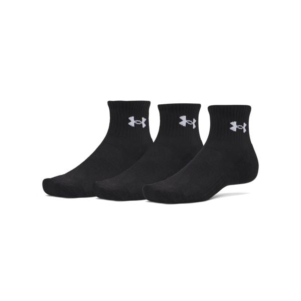 Under Armour UA PERFORMANCE COTTON 3P QTR Skarpety unisex. Czarne skarpety Under Armour, bez wzorów, z bawełny. W wyprzedaży za 41.99 zł.