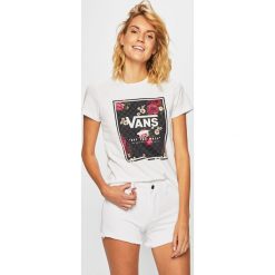 Vans - T-shirt/polo VN0A47WIWHT1. Białe koszulki polo Vans, m, bez wzorów, z bawełny, bez kołnierzyka, bez ramiączek. Za 139.90 zł.