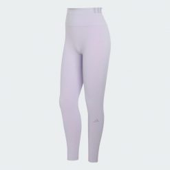 Legginsy All Me Rib. Czarne legginsy Adidas, l, bez wzorów, z elastanu, z podwyższonym stanem. Za 279.00 zł.