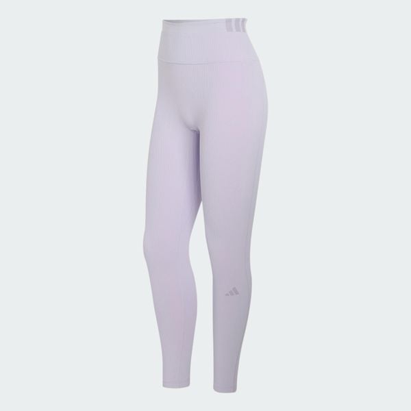 Legginsy All Me Rib. Czarne legginsy Adidas, l, bez wzorów, z elastanu, z podwyższonym stanem. Za 279.00 zł.