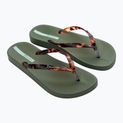 Japonki damskie Ipanema Anat Connect II. Brązowe klapki Ipanema, bez wzorów, bez obcasa. Za 67.99 zł.